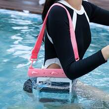 1pc Swimsuit Wet Bag With Built-In Towel, Washable Oxford Cloth Wet/Dry Bag With Handle And Zipper, Suitable For Beach, Pool, Gym And Damp Clothes, Unisex - Multicolor - View 2