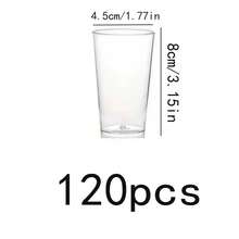 100/50/30/20/10个/套 高透明加厚材质 120ml 甜点杯，适用于提拉米苏、奶油冻、布丁、酸奶杯等甜点，适用于商业烘焙店、家庭甜点吧、下午茶聚会，优雅透明设计，适合分层甜点，食品接触材料，多种尺寸可选，满足不同场景需求，是制作甜点的理想容器。 - 無色 - 查看 12