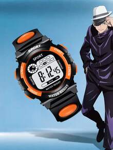 A Shock-Resistant, Multi-Color Round Student Watch With Alarm, Date, Timer, Luminous Display And Other Functions. It Is A Great Gift For Teenagers - Multicolor - View 18