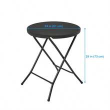 Special Offer For Festivals 24 Inch Round Folding Bisro Able, Black - màu đen - Xem 3