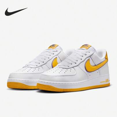  Giày thể thao nam Nike Air Force 1 Kobe Bryant AF1 màu trắng vàng FZ1151-100