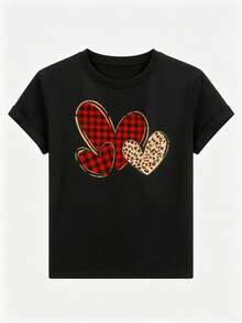 camisetas Prenda individual, no un conjunto de 3 piezas, 1 piezas/set de camisetas de manga suitable for streetwear, Top oversized cuello redondo daily outings, camping, concerts, hip-hop, rock, and rap events, camisetas cómodas, ropa casual mujer, camisetas manga corta, moda femenina, prendas versátiles, estilos modernos. - Negro - Ver 2