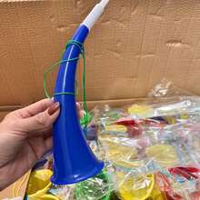 4pcs Football Match Cheering Fan Horns, Plastic Toy Horns (Random Color) - View 7
