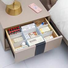 8/4/1pc Adjustable Drawer Divider Plastic Partition, Free Combination Drawer Storage, Cuttable Drawer Organizer, For Home Storage Organization - Multicolor - View 5