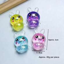(4Pack)New Glitter Crystal Duck Shaped Squeeze And Release Toys, Slow Rebound Release Toys, Casual Holiday Gifts, High Aesthetic Dopamine Colors- Soft And Slow Back,Sticky Stress Relief Toy,Cute Stuff,Travel Portable Fidget Squeeze Toys,Squishy,Perfect For All Ages Austism,Ideal Holiday Gifts,Fun Cute Gift,Birthday Gifts,Easter Gifts,Halloween Gifts,Christmas Gifts,Christmas Stocking Fillers,Party Bag Fillers( Random Color) - 4Pack Glitter Rabbit - 查看 9