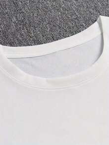 T-shirt oversize da uomo con stampa 'AMALFI COAST', in morbido cotone, traspirante, alla moda, casual, sportiva, a maniche corte – ideale per tutti i giorni, attività all'aperto, sport e feste. - Bianco - Visualizzare 4