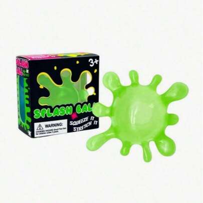 1 pieza Juguete elástico de color aleatorio Splat-Tastic para adultos, juguete de estrés suave y blando relleno de gel - Pelota de apretón de alta densidad, adecuado como regalo de vacaciones, regalo divertido y lindo, regalo de cumpleaños, regalo de Pascua, regalo de Halloween, regalo de Navidad, regalo de fiesta, Squishy, Juguetes Squishy, Juguete de estrés Squishy, Dumpling Squish, Juguetes para adultos mujeres