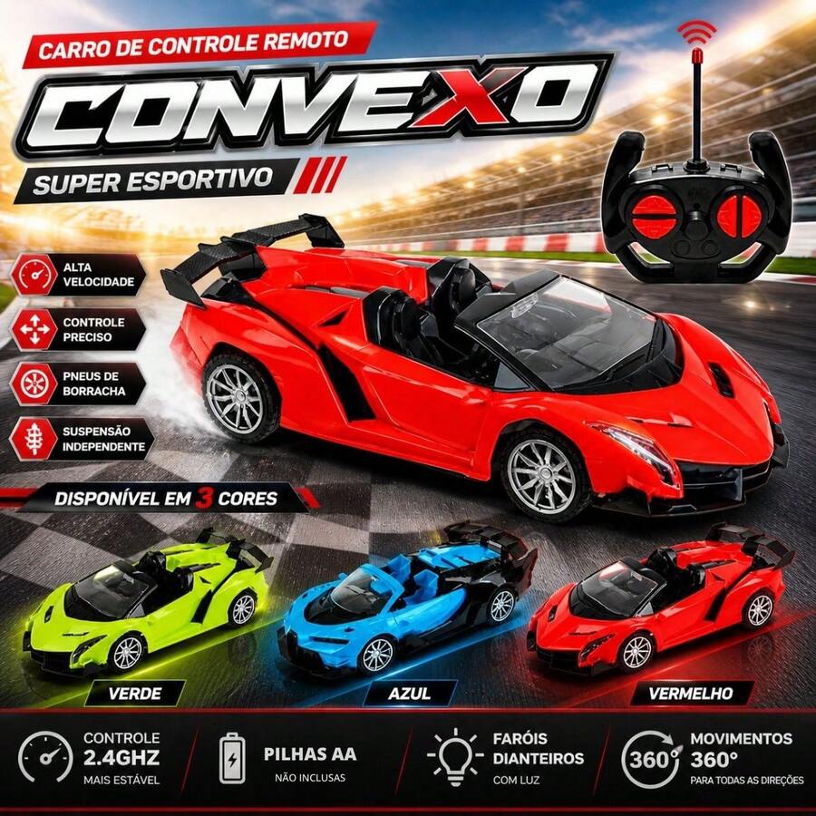 Ferrari Convertible Children's Car With Remote Control Beautiful Colors - 藍色 - 查看 1