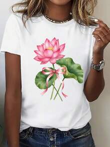 Talla Grande - Camiseta Oversize para Mujer - Camiseta negra suave y transpirable, adecuada para uso diario y formal - Camiseta casual de estilo urbano, ropa de verano, camiseta estampada, construcción duradera, camiseta de manga corta, camiseta de talla grande para mujer. Camiseta de manga corta cómoda y versátil. - Negro - Ver 6