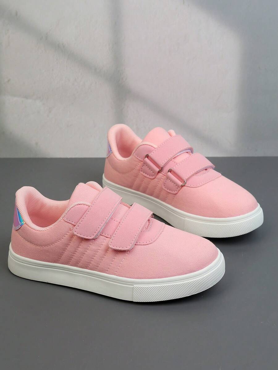 1 Pair Lace-Up Design Breathable Comfortable Casual Sneakers For Girls, Suitable For Back To School Season, Spring/Autumn