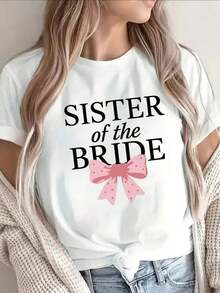 Camiseta de manga corta ligera y cómoda, con diseño de lazo rosa, adecuada para damas de honor, ideal para celebraciones de bodas y actividades de ocio en casa o al aire libre. Camiseta sin mangas, atuendo para conciertos de estilo country, blusas para mujer, tops, playeras de mujer, blusas básicas, , blusas para mujer juvenil, oferta relámpago, ropa casual para mujer. Camiseta Y2k - Negro - Ver 1