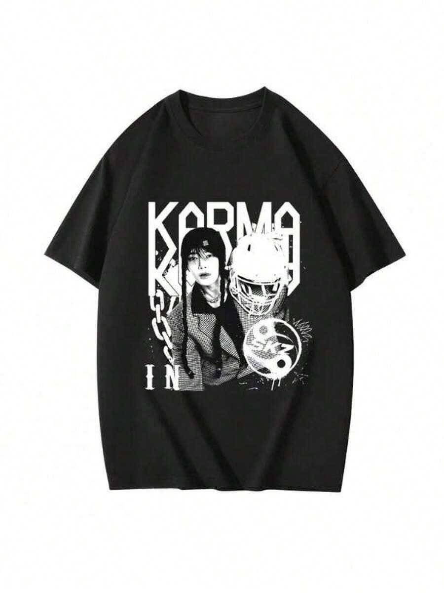 Dam-T-shirts - Svart - Visa 1