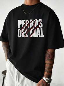 100% algodón puro, transpirable y agradable para la piel. Diseño clásico de cuello redondo, corte ajustado y adecuado para todo tipo de cuerpos. Estampado de moda con estilo minimalista y de alta calidad. Diseño unisex perfecto para conjuntos de pareja, ideal para el transporte diario, citas, ocio y ropa urbana - versátil y atemporal. - Negro - Ver 8