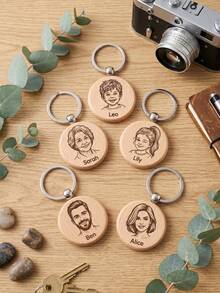 Customized 2pcs/5pcs/10pcs/15pcs/20pcs Personalized Keychain, Couple Customized Keychain - With Couple Photos, A Cute Keychain Gift Customized For Her/Him, Bag Decoration, Keychain Accessories, Customized Name Valentine's Day Gift, Keychain, Customizable Picture Graduation Gift - Multicolor - View 9