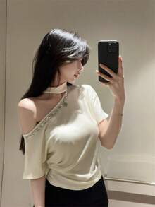 Women Tops - White - View 8