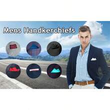 Pocket Squares For Men Handkerchief With Pocket Square Holder Men Pocket Square For Jackets And Shirts, Enhancing Your Artistic Appeal - Multicolor - View 6
