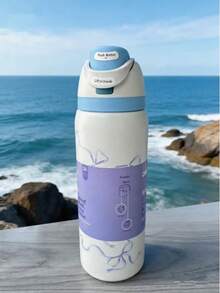 32oz Botella de agua deportiva de acero inoxidable aislada con pajita, adecuada para deportes, viajes y escuela; Taza de viaje de metal aislada al vacío de gran capacidad de 32oz, mantiene caliente/frío durante horas, a prueba de sudor; Botella de agua portátil de 32oz, adecuada para actividades al aire libre, campamento, conducción, gran regalo de cumpleaños y Navidad para entusiastas del fitness. - Multicolor - Ver 13