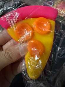 1pc Squeeze Pizza Squishy Toy, Soft Pizza Slice | Stress Relief Fidget Gift For Adults, Slow Rebound To Relieve Pressure, Can Be Molded Into Creative Tofu Balls, Hand-Held Squeeze Ball, Suitable For Adults As A Fun And Interesting Gift, Novel Adult Squeeze Toy, Office Desk Relaxation, Portable And Easy To Carry Anxiety Relief Tool, For Stress Management, Perfect Birthday Or Holiday Gift (Random Style, No Box, For Adults & 14+ Only) - Multicolor - View 9