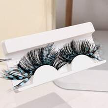 Lông mi giả DOUDOUTIAN 5-15mm siêu dài, thiết kế chấm bi đen trắng hình bướm thời trang, kiểu dáng nhiều lớp bồng bềnh, hiệu ứng ảnh tuyệt vời, phù hợp cho cosplay, lễ hội và tạo phong cách trang điểm mắt ấn tượng. - Xem 7