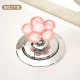 Toilet Flush Button [rose Red Flower] 1 Piece