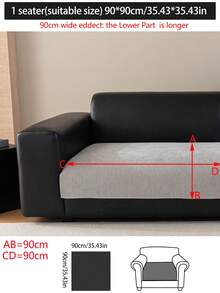 1 chiếc vỏ đệm sofa bằng vải chenille mềm mại, thoải mái, kiểu dáng hiện đại tối giản, chống trượt, dùng được quanh năm, chống bụi và dễ vệ sinh, mềm mại và không phai màu, thân thiện với thú cưng, phù hợp cho phòng ngủ, văn phòng, phòng khách, sofa hình chữ L và sofa 1/2/3/4 chỗ ngồi. - Màu Xám nhạt - Xem 20