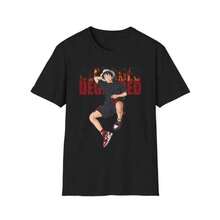 Unisex T-shirt med slitet tryck, trendigt streetwear, snygga vardagskläder, present. Herr-T-shirts, herrkläder, herrset, herrskjorta, herrartiklar, vardagsklänningar för kvinnor, damset, eleganta blusar, dam-T-shirts, damklänning. - Svart - Visa 1