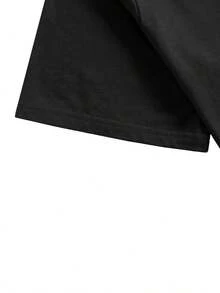 Camiseta de manga corta cuello redondo playeras de hombre estampado calaveras góticas cómoda versátil ideal para entrenamientos al aire libre uso diario verano primavera nacional envio - Negro - Ver 4