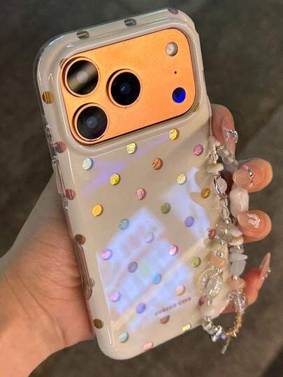 Ốp lưng điện thoại 17 Pro Max, 16 Pro Max, 15 PM Girly 17 Pro Elegant 17 Pro Lanyard 16 Pro Niche Chống rơi vỡ