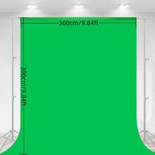 5ft X 7ft / 7ft X 10ft / 10ft X 10ft White, Black, Green Photography Backdrop, Studio Background Curtain, Photography Shooting Background Screen, Video Recording Party Curtain (Stand And Clips Not Included) - View 12