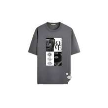 Diseño único, moderno, retro, de nicho, estampado popular, nuevo estilo de verano, camiseta de manga corta de algodón puro, top casual para mujer. - Blanco - Ver 6