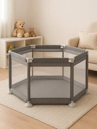 ATENTU Cercadinho Infantil Chiqueirinho Redondo Para Bebê 125x65cm