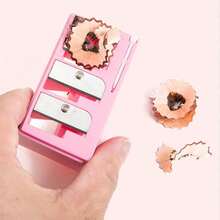 1 cái gọt bút chì kẻ mắt và lông mày cao cấp 5 lỗ + 1 cái gọt bút chì kẻ mắt và lông mày cao cấp 2 lỗ, gọt bút chì đa năng với thiết kế 5 lỗ và 2 lỗ, dụng cụ gọt bút chì trang điểm tiện dụng cho kẻ mắt, lông mày, trang điểm, văn phòng, trường học. - Hồng - Xem 6