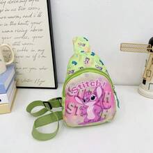 Disney 1个史迪奇卡通零钱包，新款迪士尼休闲印花胸包/腰包，轻便迷你多功能斜挎包 - A - 查看 12