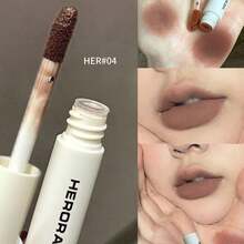 HERORANGE Nude Velvet Lip Glaze, Formula Tahan Air dan Tahan Lama, Desain Anti Lengket, Tekstur Matte dengan Pigmen Kaya, Makeup Esensial Sehari-hari, Cocok untuk Tampilan Sehari-hari - Beraneka warna - View 12