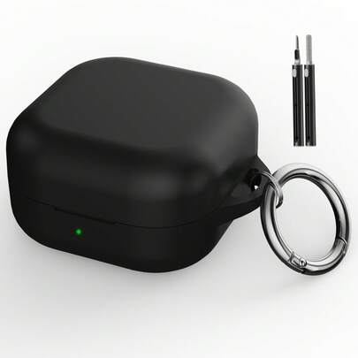 1 chiếc ốp tai nghe Bluetooth bằng silicon phù hợp với Buds4/4Pro, vỏ bảo vệ tai nghe đa năng kèm bộ cọ vệ sinh.