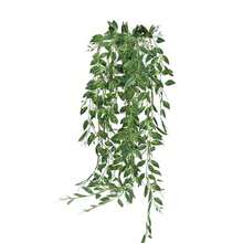 1pc/4pcs Hanging Greenery Set - Mandala Eucalyptus Artificial Flowers, Realistic Faux Vines, Plastic Indoor/Outdoor Hanging Decor, Suitable For Wedding/Office/Living Room/Balcony & Tabletop, Low Maintenance Artificial Plants (Planter Not Included) - Green - View 9