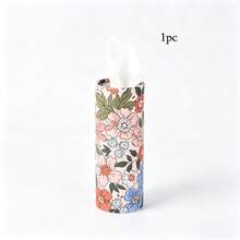 4 件/1 件车载纸巾盒，紧凑型圆形车用纸巾架，花卉图案，易于使用的车载纸巾分配器 - 彩色 - 查看 18