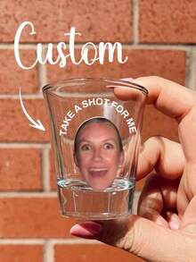 Customized Photo Glass Cup, Photo Wine Glass, Customized Wine Glass, Customized Birthday Wine Glass, Personalized Photo Wine Glass, Multi-Functional, Interesting Single Party Wine Glass, Party Favors, Bride & Groom, Sisters' Trip, Single Party Gift, Warm Atmosphere, Autumn Home Decor - Multicolor - View 1