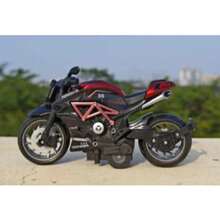 Miniature Diecast Motorcycle Toy For Children And Collectors With Sound, Light, And Friction - Powefull 36 Vermelha - View 1