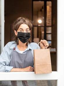 5/10/25 túi quà bằng giấy Kraft, túi giấy tái sử dụng đựng cà phê, đồ ăn nhẹ, bánh quy, thích hợp cho các bữa tiệc, sinh nhật, đám cưới, trường học, quà Giáng sinh. - Xem 3