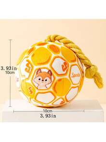 1 buah Boneka Kunyah Anjing/Kucing Tali Plush, Boneka Hewan Peliharaan Interaktif yang Tahan Lama dan Berbunyi - MultiWarna - View 14
