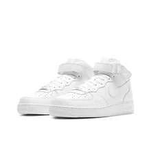 Nike Air Force 1 07 OG Retro Style Mid-Top Sneakers, Unisex, White - 315123-111 - View 3