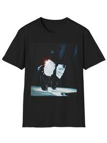 Unisex T-shirt, glitterstrumpor, grafisk t-shirt, dansskjorta, retro musik-t-shirt, herr-t-shirts, herrkläder, herrset, herr-t-shirt, herrartiklar, vardagsklänningar för kvinnor, damset, eleganta blusar, dam-t-shirts, damklänning - Svart - Visa 1