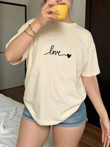 Camisa de Manga Corta para Mujer, Disponible en Varios Colores, Corte Holgado |   Diseño exquisito |   Suelto y cómodo |   Fácil de combinar | - Negro - Ver 5