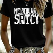 Camiseta unisex de manga corta, AMENTALMENTEPICANTESimpleLíneaArteCartaImprimirFiestaTripulaciónCuelloCortoMangaCamisetaAdecuadocomoaMejor amigaVeranoSuperior,MujeresCamisetaJerseyCamisetaEstilo urbanoGenialInformalSuperior,yUnisexoDe modaWearplayerashombre, , , Dazymujer,romwehombres, bohochic,maestrasregalos,camisetaparaconjuntos de mujercon curvasparamu,y2k, - Negro - Ver 1