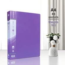 A4 PP File Folder 10-100 Pages, 1/5 Pcs, Portable Document Storage Folder, Multi-Color Lightweight File Folder, Office & Student Use - Single Piece - View 28