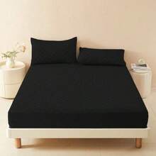 Waterproof Mattress Protector (Single, Standard, Queen, King) - Various Colors - Black - View 4