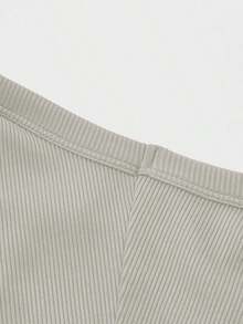 Camiseta sin mangas cuadrada Floreya para mujer, top casual de verano de ajuste ceñido sin mangas para capas, sencillo pero elegante, estilo deportivo, versátil para todas las estaciones en color blanco - Gris Claro - Ver 7