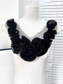 1个/包,8种颜色可选,新款3D褶皱大胸花,可用作服装配饰、DIY服装装饰,适用于婚纱、舞裙、刺绣用品 - A - 查看 7