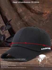 1pc Men's Casual Outdoor Fashion Brasil Letter Print Washed Adjustable Baseball Cap, Soft Fabric, Suitable For Daily Wear - Washed Baseball Cap - View 7